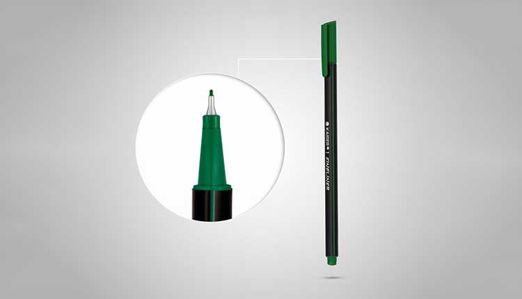روان نویس نوک نمدی سبز کایزر SK824