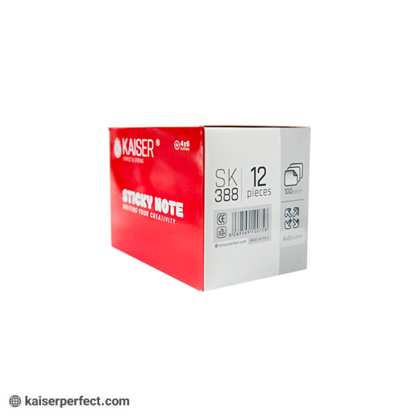 یاداشت لبه چسبی فلشی A6 خط دار کایزر SK388-چهار