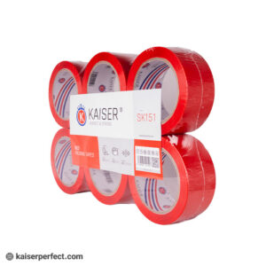 چسب پهن 5 سانت قرمز کایزر SK151