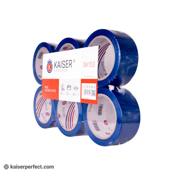 چسب پهن 5 سانت آبی کایزر SK153