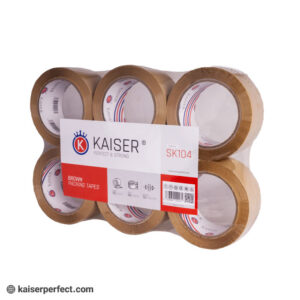 چسب پهن 5 سانت قهوه ای کایزر SK104