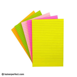 کاغذ یادداشت لبه چسبی A6 خط دار کایزر SK388